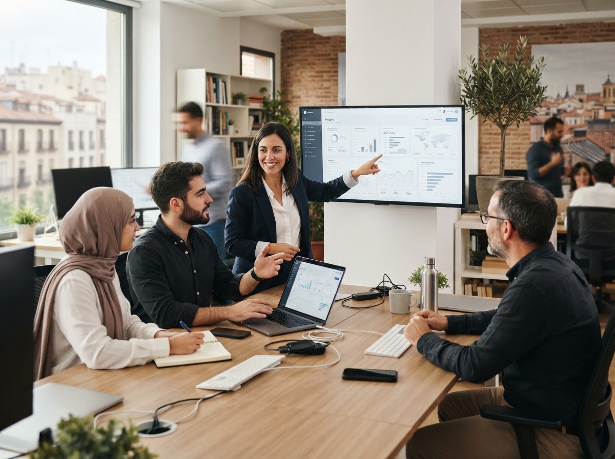 El Informante Global equipo revisando funcionalidades de la plataforma